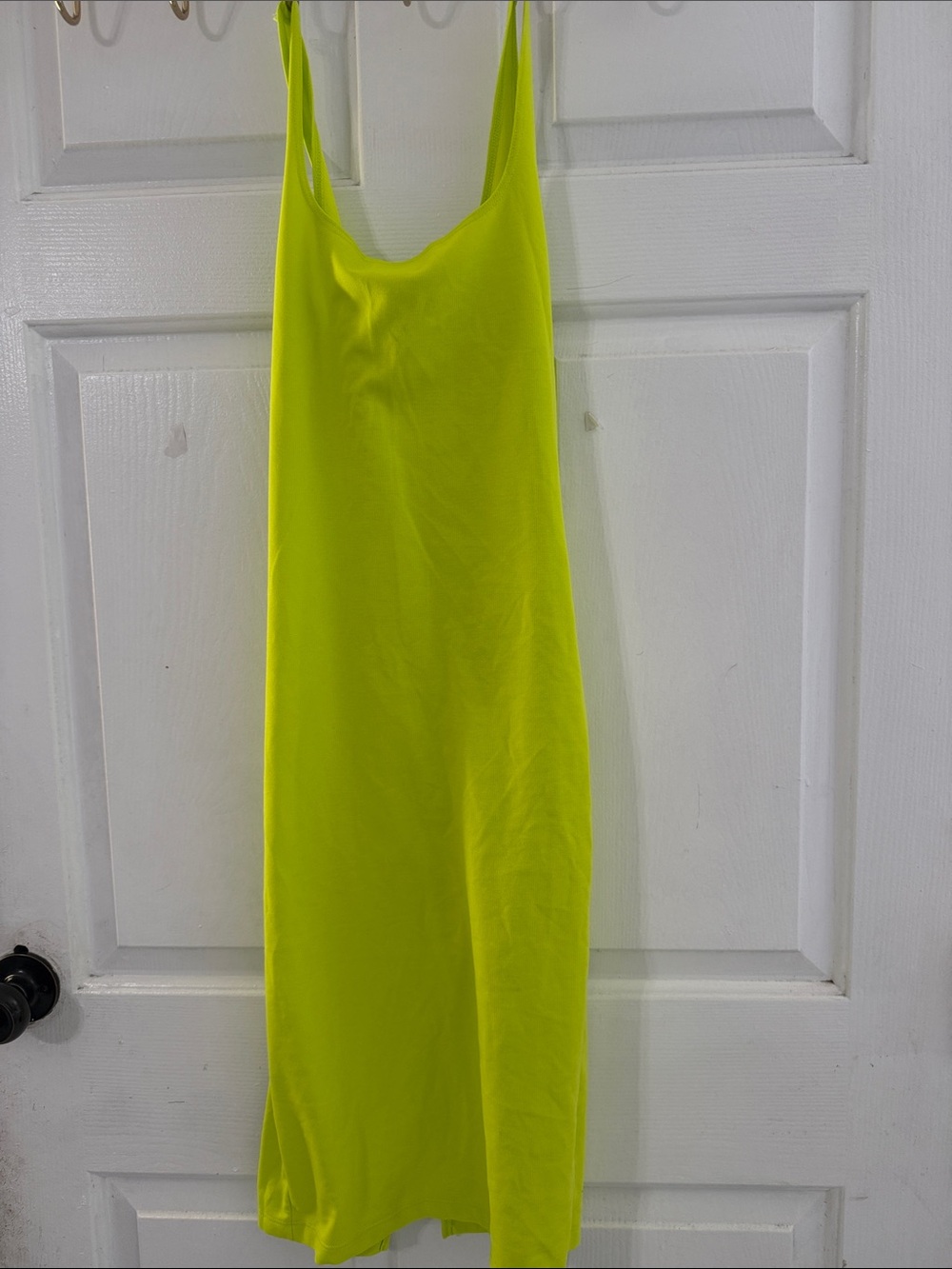 Zara Neon Lime Slip Dress